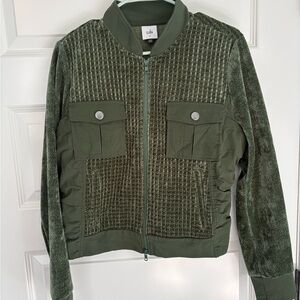 CAbi Forest Green Textured Jacket
